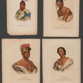 Four Hand-Colored Lithographs
