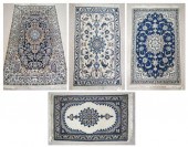 FOUR HAND KNOTTED PERSIAN NAIN