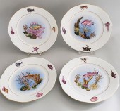 FOUR HAND PAINTED HEREND HUNGA