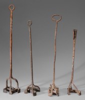 Four Hand-Wrought Branding Iro