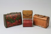 FOUR HANDBAG FORM TINS Lithogr
