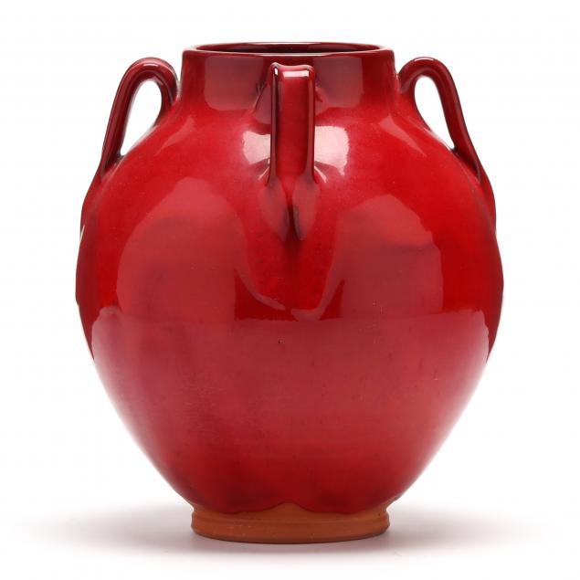 FOUR HANDLE VASE, BEN OWEN III