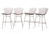 FOUR HARRY BERTOIA-STYLE WIRE