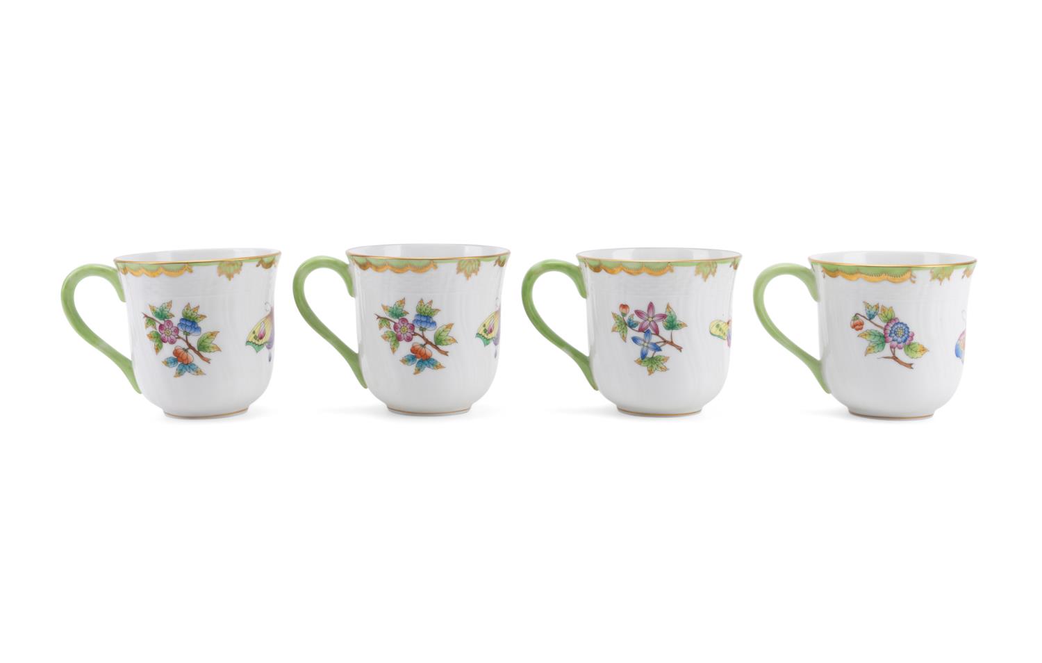 FOUR HEREND 'QUEEN VICTORIA"