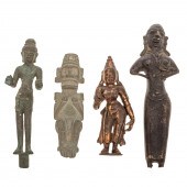FOUR HINDU DEITIES & MESO AMER