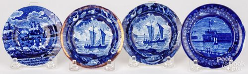 FOUR HISTORICAL BLUE