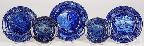 FOUR HISTORICAL BLUE