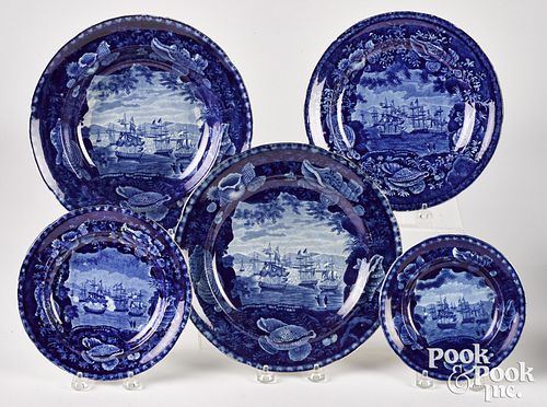 FOUR HISTORICAL BLUE