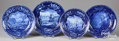 FOUR HISTORICAL BLUE