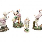 Four Höchst Porcelain Figures