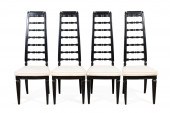 FOUR HOLLYWOOD REGENCY BLACK L
