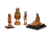 FOUR HOPI KATSINA FIGURES<br>F