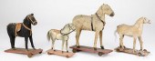 FOUR HORSE PULL TOYS, TALLEST