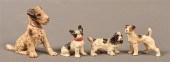 FOUR HUBLEY CAST PAINTED CAST