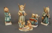 FOUR HUMMEL ANGEL FIGURINES AN
