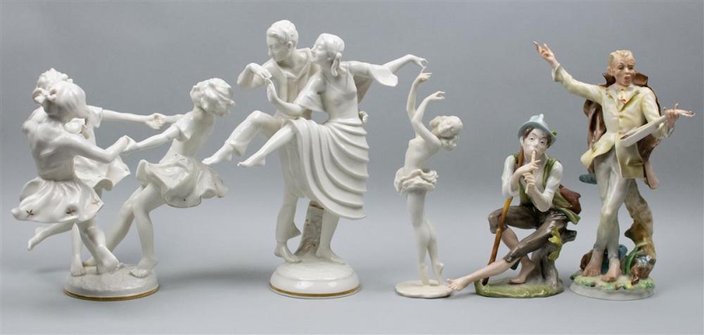 FOUR HUTSCHENREUTHER PORCELAIN