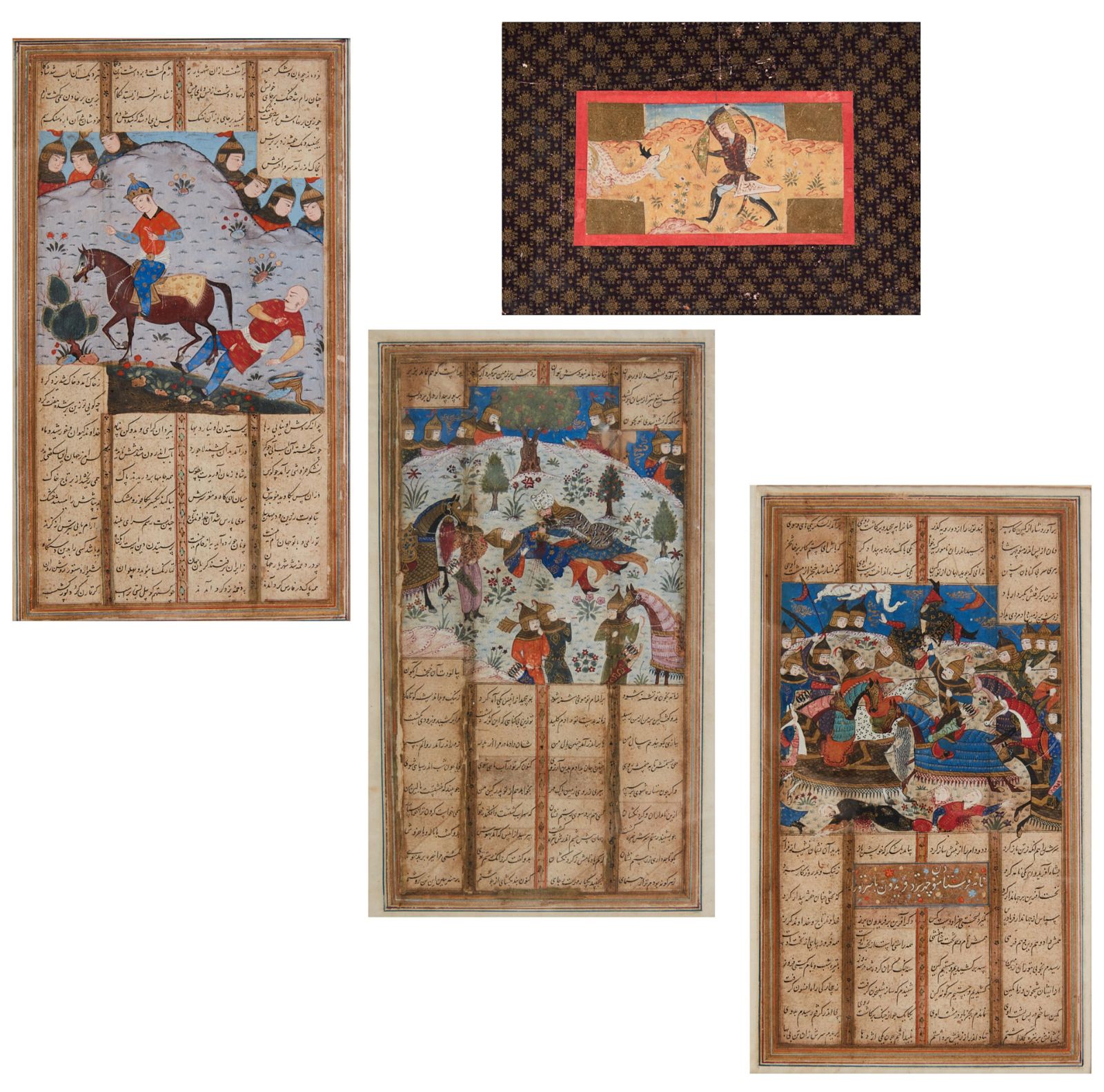 FOUR ILLUMINATED 19TH CENTURY