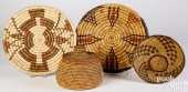 FOUR INDIAN BASKETRY ITEMSFour
