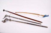 FOUR INDIAN WALKING STICKS20th
