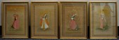 FOUR INDO-PERSIAN WATERCOLOR A