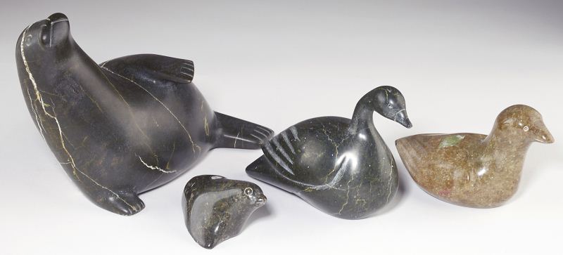 Four Inuit Animal Carvingsthe first
