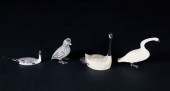 FOUR INUIT CARVED BIRDSFour In