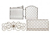 FOUR IRON ARCHITECTURAL PIECES