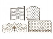 FOUR IRON ARCHITECTURAL PIECES