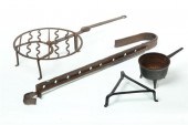 FOUR IRON KITCHEN ITEMS.  Amer