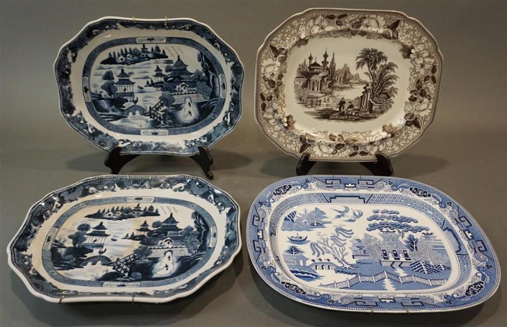 FOUR IRONSTONE PLATTERSFour