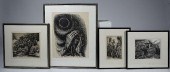 FOUR ISAAC FRIEDLANDER WOODCUT