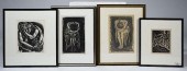 FOUR ISAAC FRIEDLANDER WOODCUT