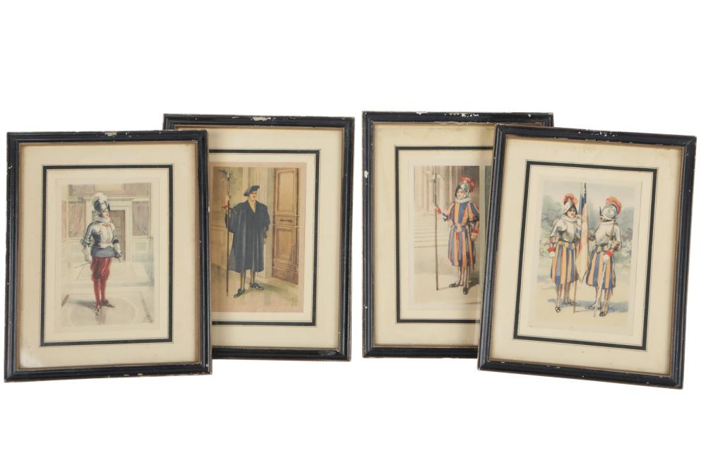 FOUR ITALIAN COSTUME PRINTSeach