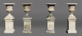 FOUR ITALIAN LARGE CAST STONE