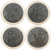 FOUR ITALIAN NEO-CLASSICAL LEA