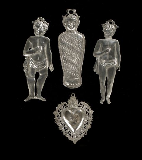 Four Italian Silver Ex Votos, 