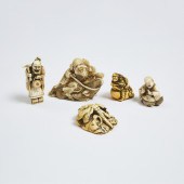 Four Ivory Netsuke of a Repent