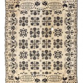 Four Jacquard Coverlets Includ