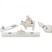 Four Japanese Blue and White P