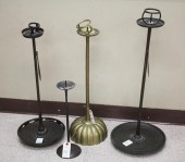 FOUR JAPANESE FLOOR PRICKET CA