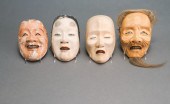 FOUR JAPANESE LACQUER PAPIER M
