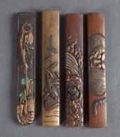 Four Japanese mixed metal anim