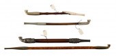 FOUR JAPANESE OPIUM PIPES 19TH