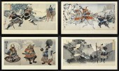 FOUR JAPANESE WOOD BLOCK PRINT