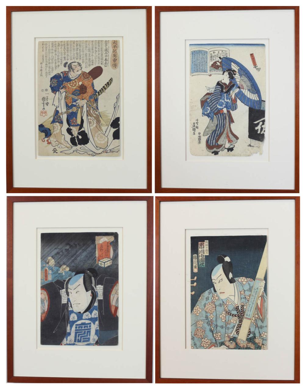 FOUR JAPANESE WOODCUTS: TWO