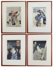 FOUR JAPANESE WOODCUTS: TWO WO