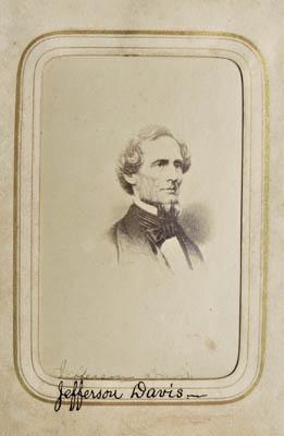 Four Jefferson Davis photographs: