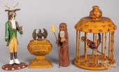 FOUR JONATHAN BASTION CARVED A