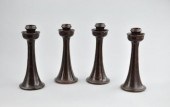 Four Jugtownware #1992 Candleh