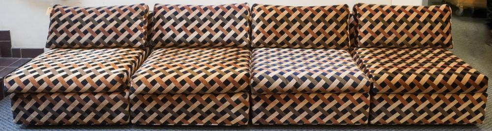 FOUR KARLTON UPHOLSTERED LOUNGE